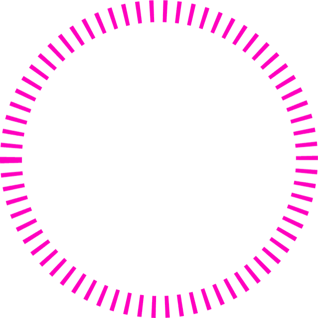 Pink circle graphic
